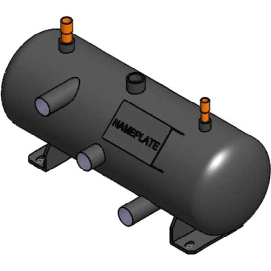 APC by Schneider Electric Flooded Receiver, 20L, 219mm Diameter, 640mm Length, PED with Heater ACAC75015