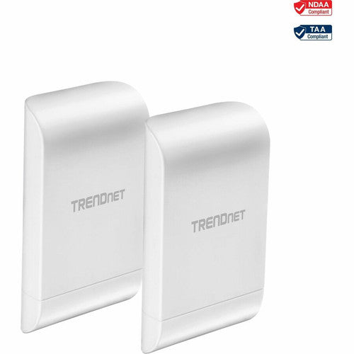 TRENDnet 10dBi Wireless N300 Outdoor PoE Pre-configured Point-to-Point Bridge Bundle Kit, Two Pre-Configured Wireless N Access Points, IPX6 Rated Housing, 10 dBi Antennas, White, TEW-740APBO2K TEW-740APBO2K