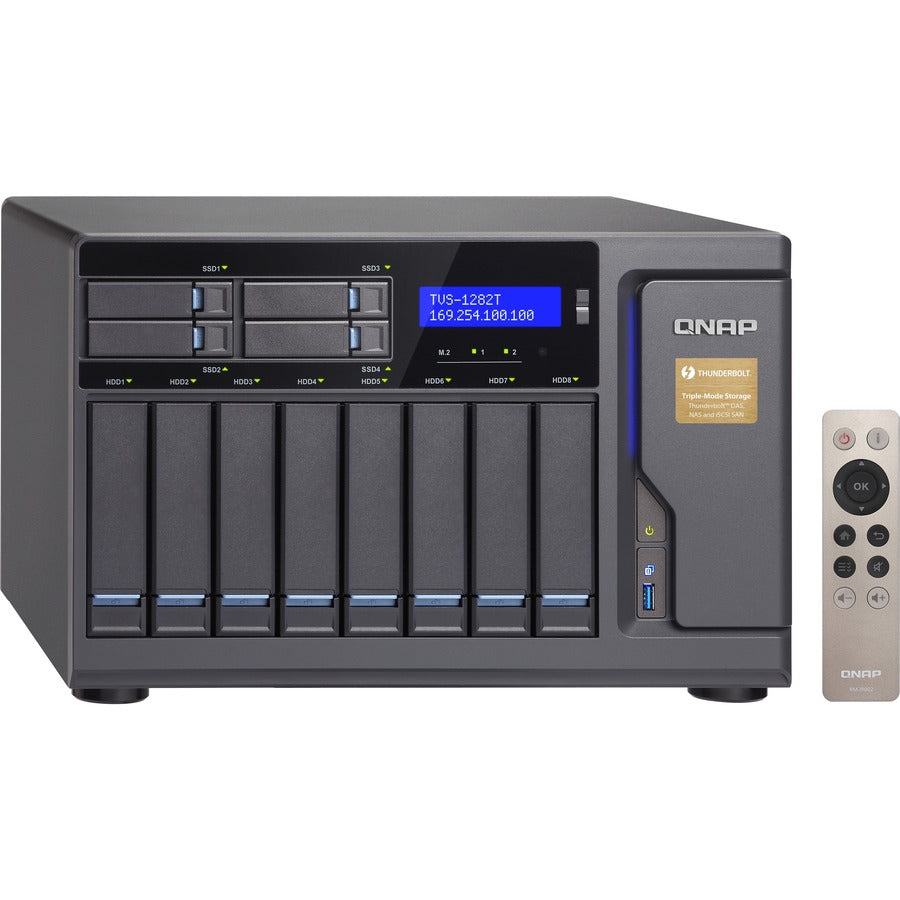 QNAP Turbo NAS TVS-1282T-I7-64G SAN/NAS/DAS Storage System TVS-1282T-I7-64G-US