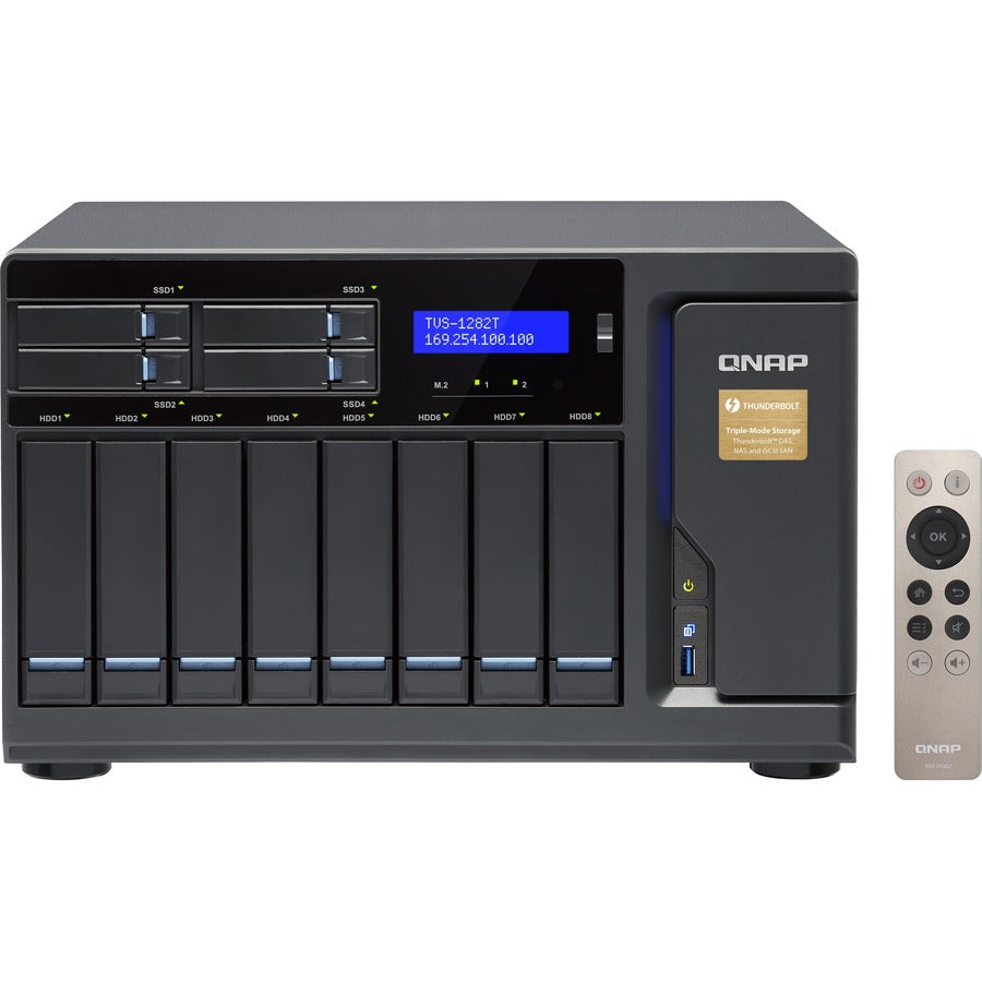 QNAP Turbo NAS TVS-1282T-I7-64G SAN/NAS/DAS Storage System TVS-1282T-I7-64G-US