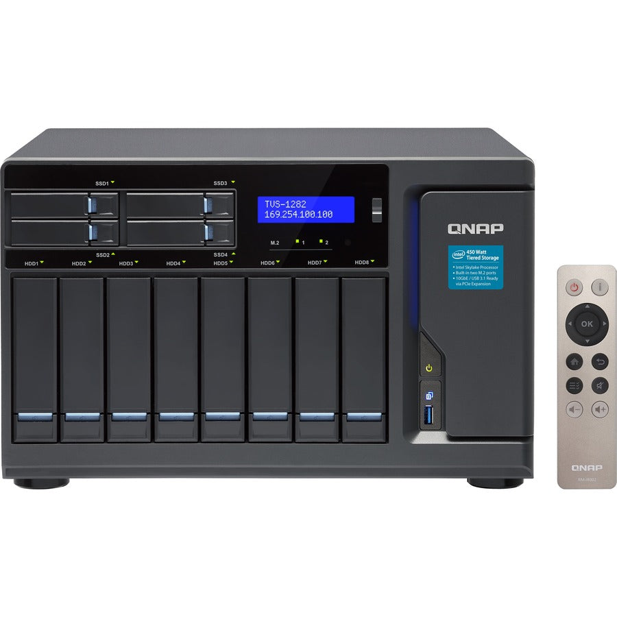 QNAP Turbo NAS TVS-1282-I7-64G SAN/NAS Storage System TVS-1282-I7-64G-US