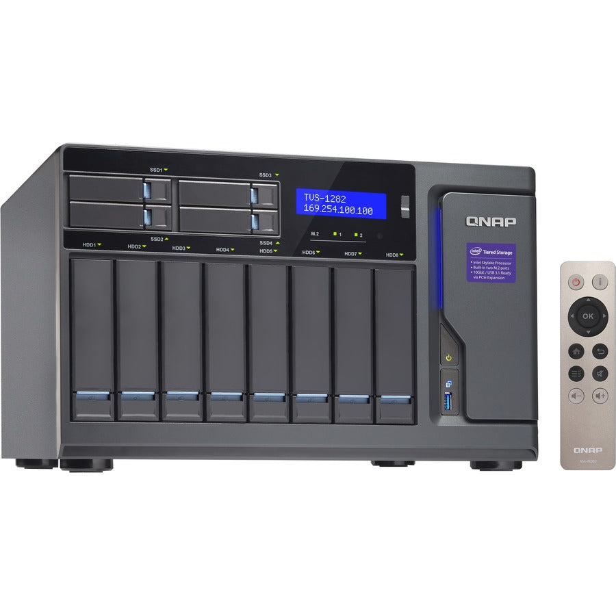 QNAP Turbo NAS TVS-1282-I7-64G-450W SAN/NAS Storage System TVS-1282-I7-64G-450W-US