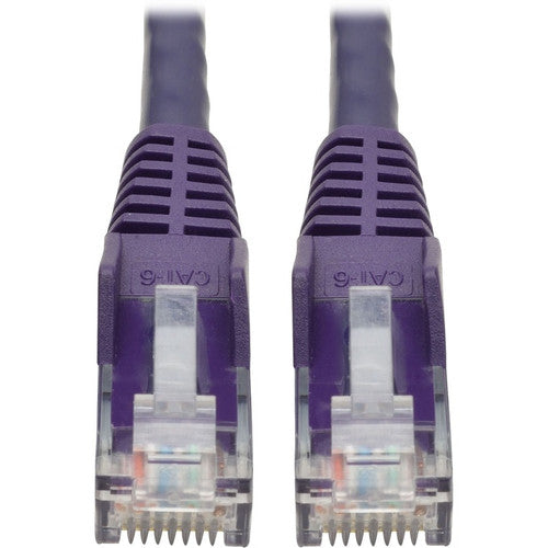 Tripp Lite by Eaton Cat6 Gigabit Câble de raccordement UTP moulé sans accroc (RJ45 M/M), Violet, 6 pi N201-006-PU