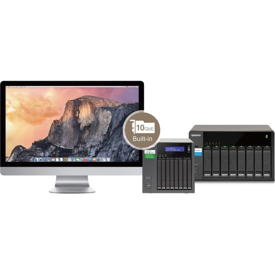 QNAP 8-bay 2.5-inch Thunderbolt 3 NAS with 10GbE Connectivity TVS-882ST3-I7-8G-US