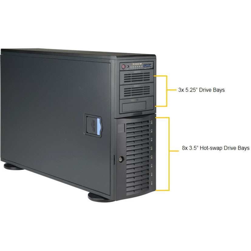 Supermicro SuperWorkstation 7049A-T Barebone System - 4U Tower - Socket P LGA-3647 - 2 x Processor Support SYS-7049A-T