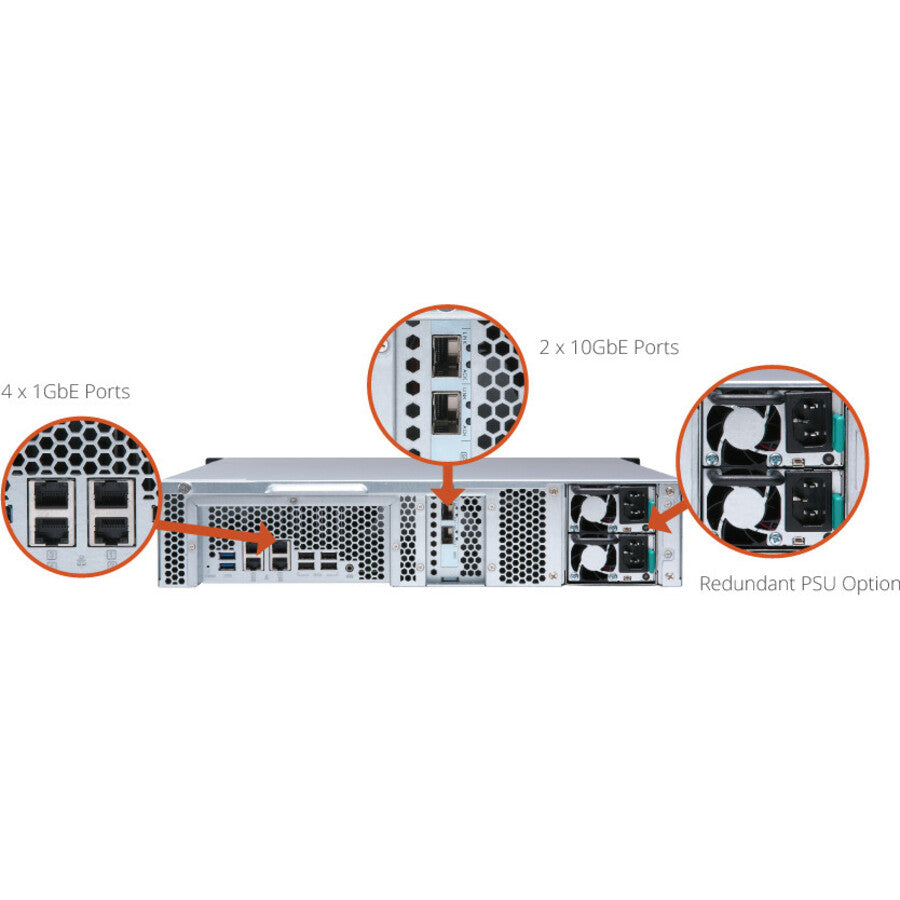 QNAP Turbo NAS TS-1253BU-RP SAN/NAS Storage System with Redundant Power Supply TS-1253BU-RP-8G-US