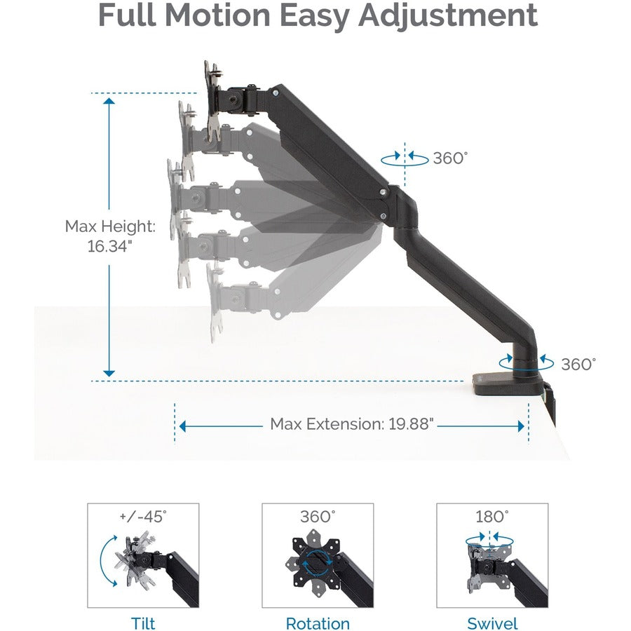 Fellowes Platinum Series Single Monitor Arm 8043301