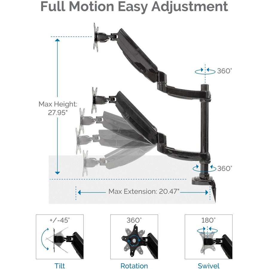 Fellowes Platinum Series Dual Stacking Monitor Arm 8043401