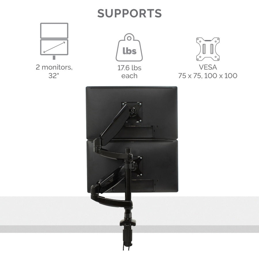 Fellowes Platinum Series Dual Stacking Monitor Arm 8043401