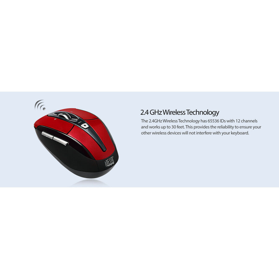 Adesso iMouse S60R - 2.4 GHz Wireless Programmable Nano Mouse IMOUSES60R