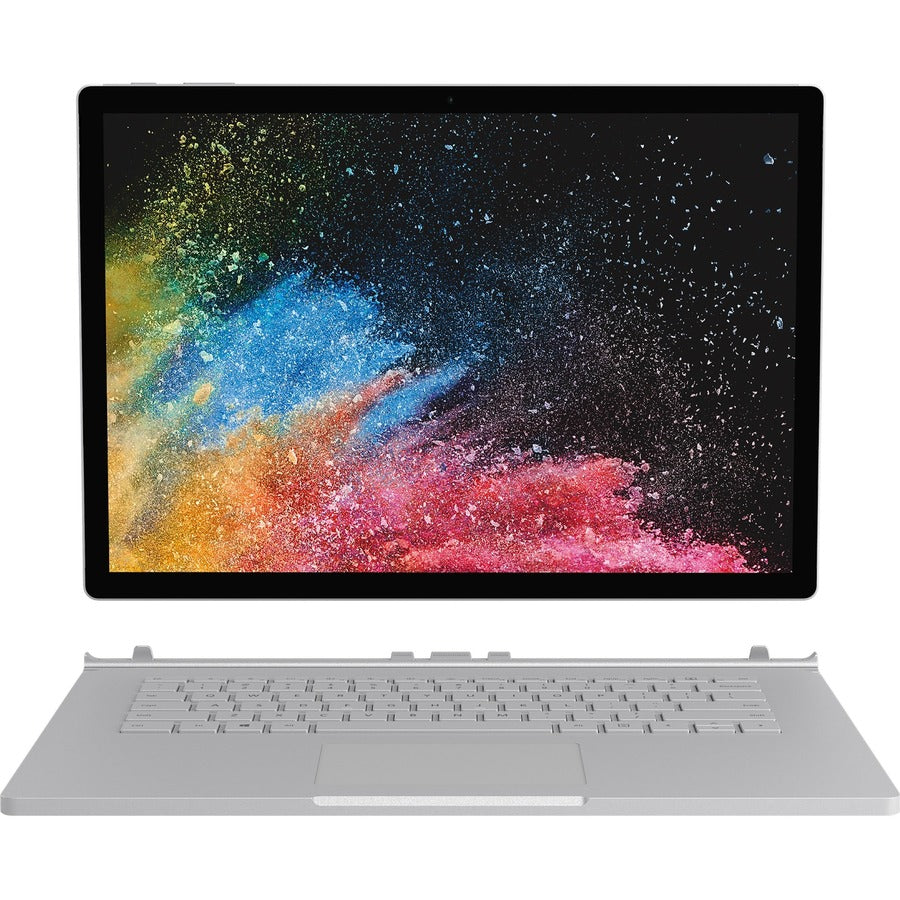 Microsoft Surface Book 2 15" Touchscreen Detachable 2 in 1 Notebook - Intel Core i7 8th Gen i7-8650U - 16 GB - 512 GB SSD - English Keyboard - Silver FVV-00001