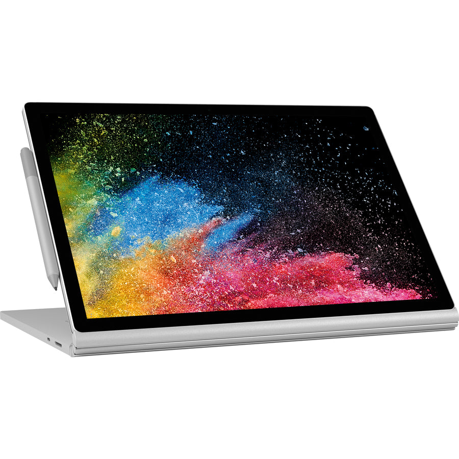 Microsoft Surface Book 2 15" Touchscreen Detachable 2 in 1 Notebook - Intel Core i7 8th Gen i7-8650U - 16 GB - 512 GB SSD - English Keyboard - Silver FVV-00001