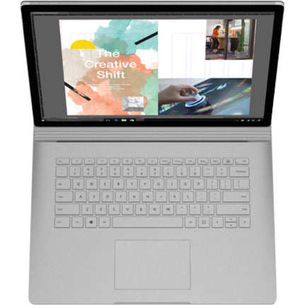 Microsoft Surface Book 2 15" Touchscreen Detachable 2 in 1 Notebook - Intel Core i7 8th Gen i7-8650U - 16 GB - 512 GB SSD - English Keyboard - Silver FVV-00001