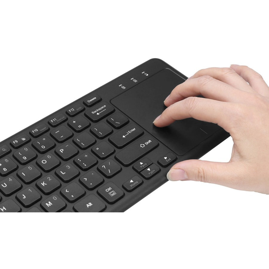 Adesso Wireless Keyboard with Built-in Touchpad WKB-4050UB