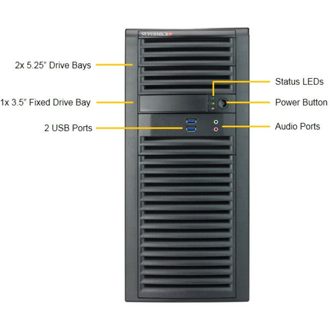 Supermicro SuperWorkstation 7039A-i Barebone System - Mid-tower - Socket P LGA-3647 - 2 x Processor Support SYS-7039A-I