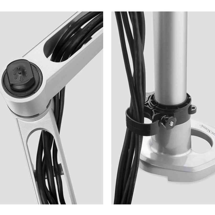 ViewSonic Spring-Loaded Dual Monitor Mounting Arm for Two Monitors up to 27" Each LCD-DMA-002