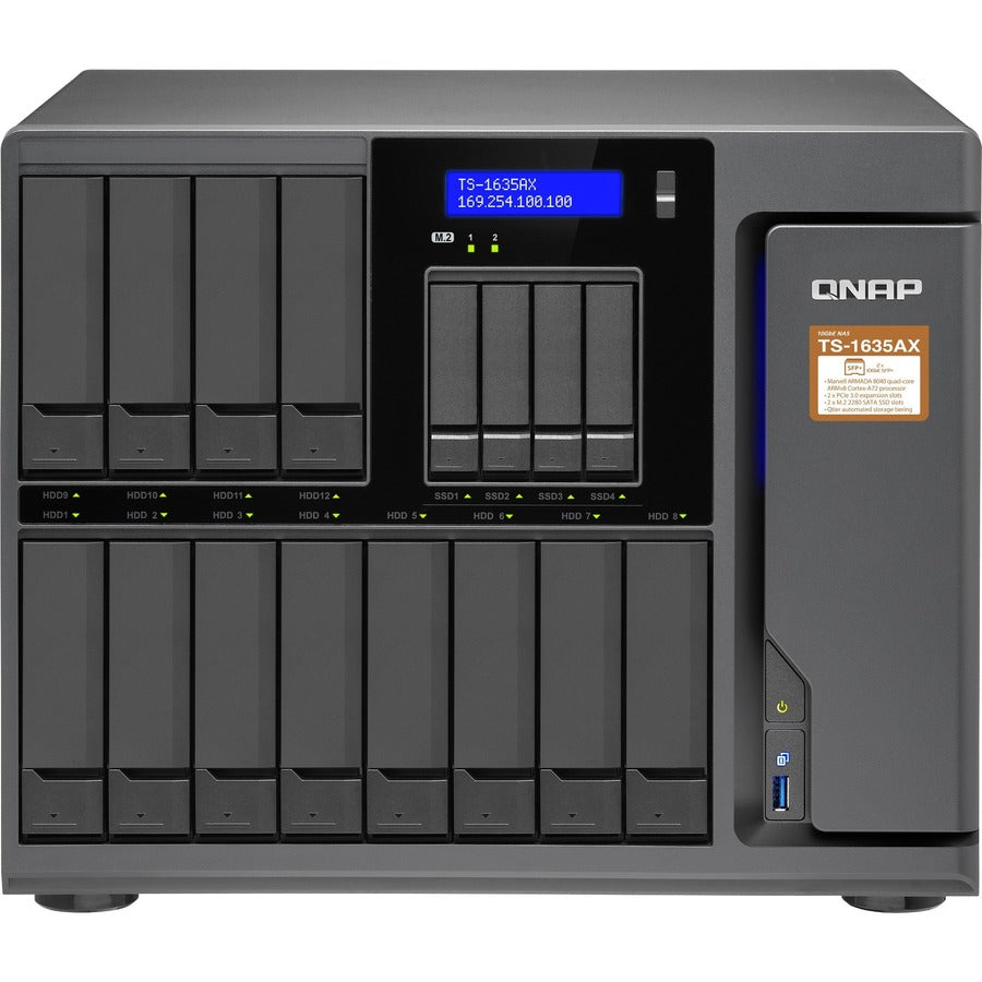 QNAP TS-1635AX-8G SAN/NAS Storage System TS-1635AX-8G-US