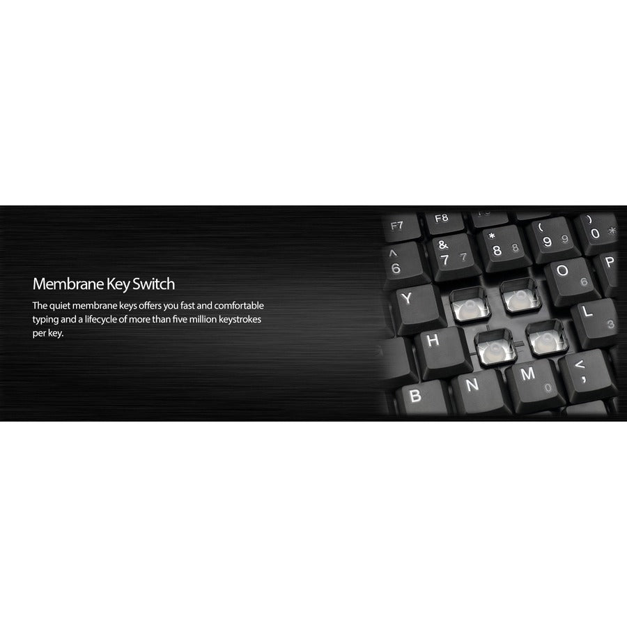 Adesso Wireless Mini Touchpad Keyboard WKB-4110UB