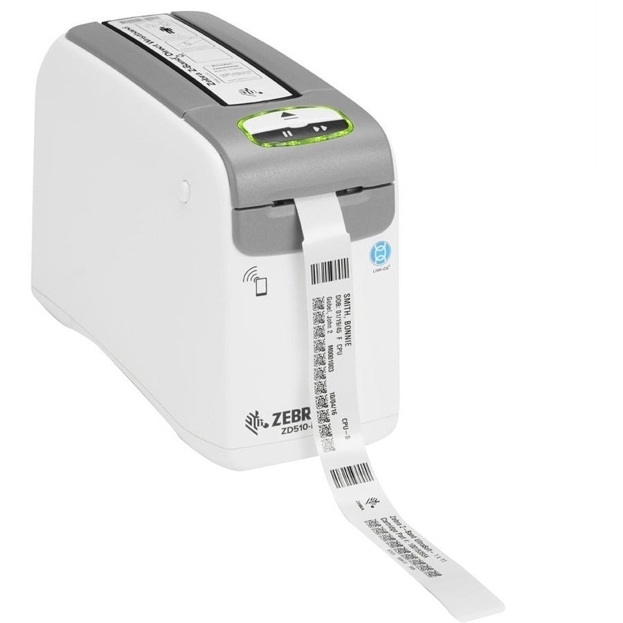 Zebra ZD510-HC Direct Thermal Printer - Monochrome - Portable - Wristband Print - USB - Bluetooth - Wireless LAN ZD51013-D01B01FZ