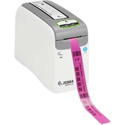 Zebra ZD510-HC Direct Thermal Printer - Monochrome - Portable - Wristband Print - USB - Bluetooth - Wireless LAN ZD51013-D01B01FZ