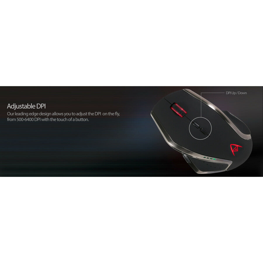 Adesso Multi-Color 9-Button Programmable Gaming Mouse IMOUSE X3