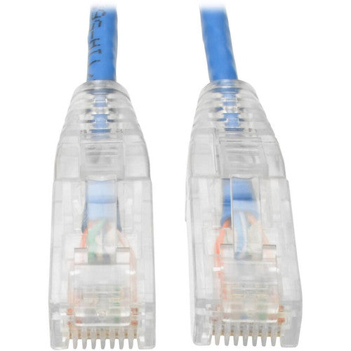 Tripp Lite by Eaton Cat6 UTP Patch Cable (RJ45) - M/M, Gigabit, Snagless, Molded, Slim, Blue, 10 ft. N201-S10-BL