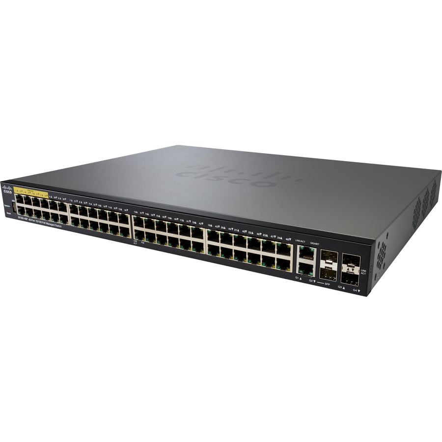 Cisco SF350-48P 48-Port 10 100 PoE Managed Switch SF350-48P-K9-NA-RF