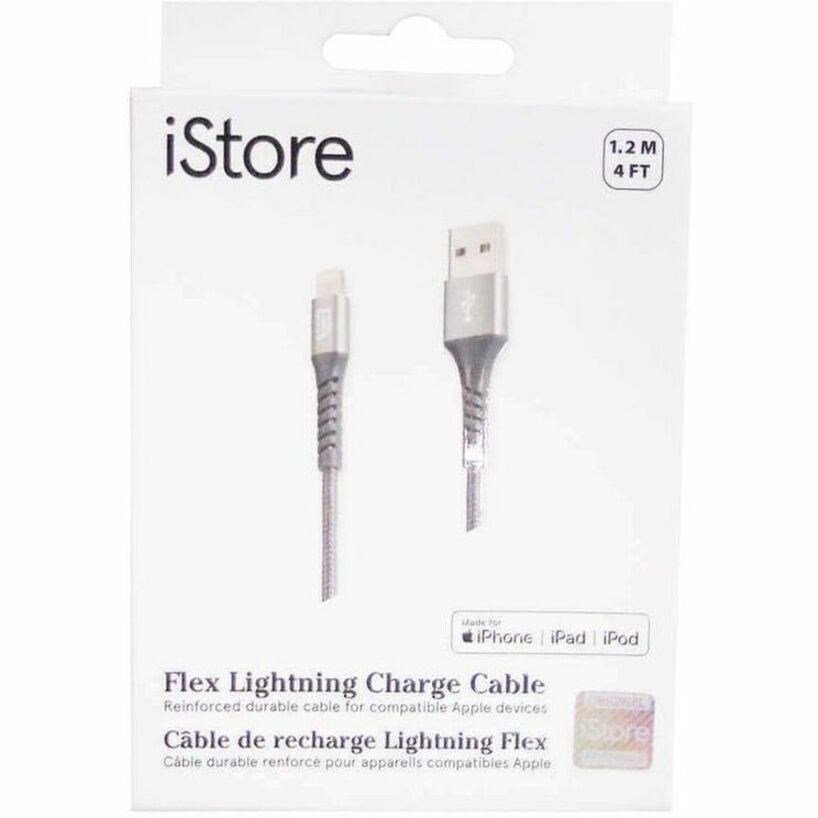 iStore Flex Lightning Charge 4ft (1.2m) Reinforced Cable ACC1013CAI