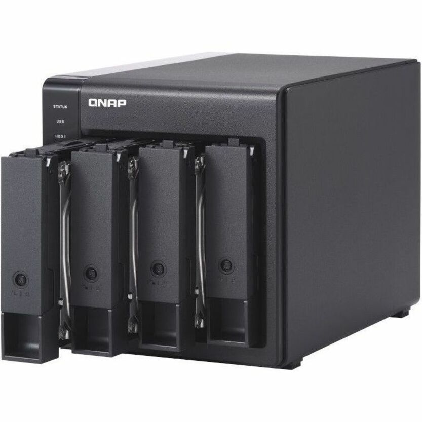 QNAP 4 Bay USB Type-C Direct Attached Storage with Hardware RAID TR-004-US