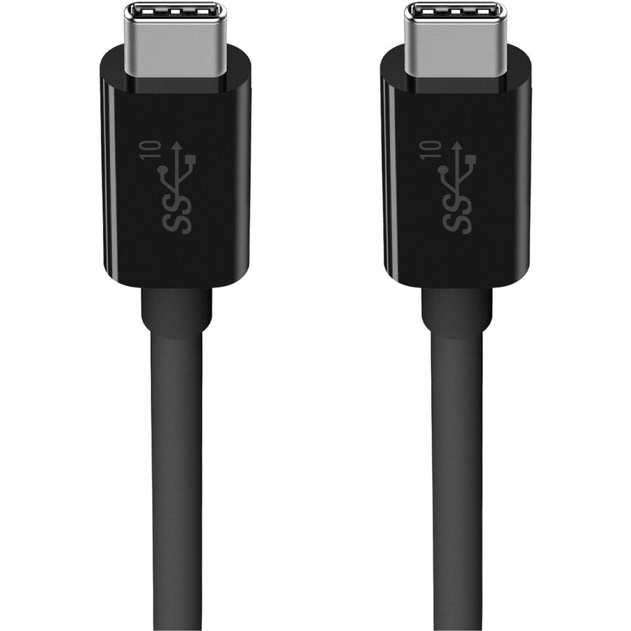 Belkin 100W USB-C to USB-C Cable - USB 3.1 - 10 Gbps - 4K Audio/Video - M/M - 1m/3.3ft - Black F2CU052BT1M-BLK