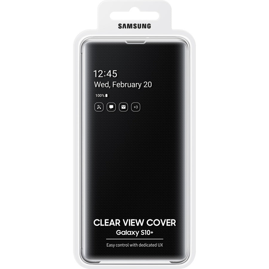 Samsung Clear View Carrying Case Samsung Smartphone - Black EF-ZG975CBEGCA