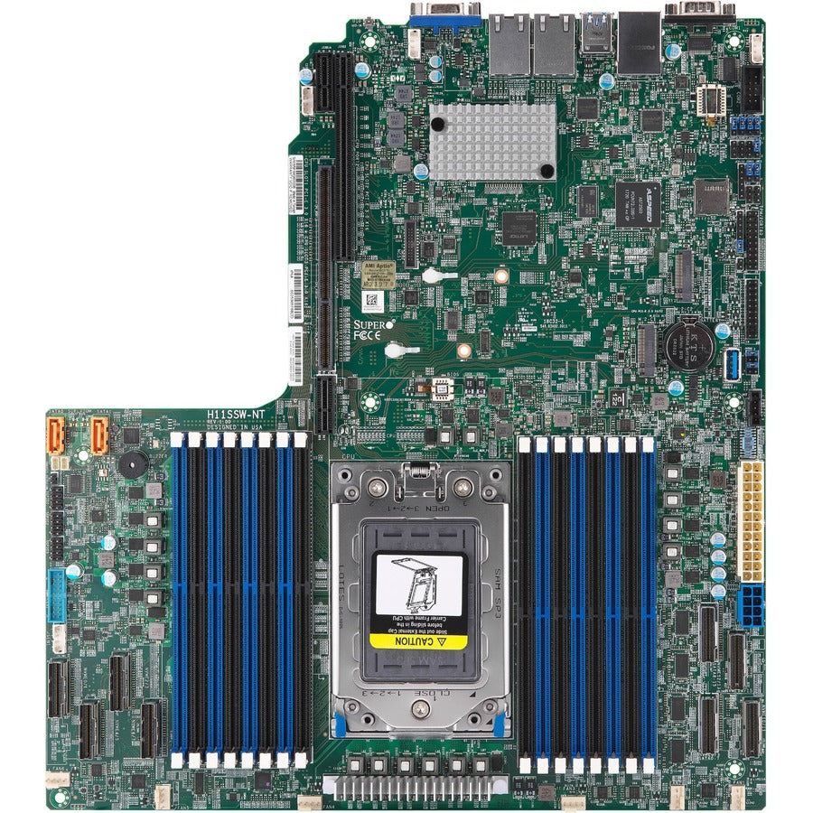 Supermicro H11SSW-NT Server Motherboard - AMD Chipset - Socket SP3 - Proprietary Form Factor MBD-H11SSW-NT-O