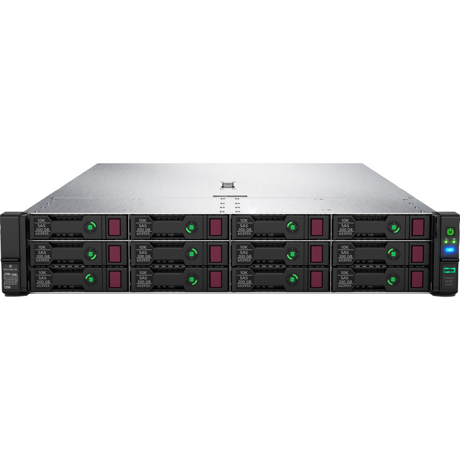 HPE ProLiant DL380 G10 2U Rack Server - 1 x Intel Xeon Silver 4208 2.10 GHz - 32 GB RAM - Serial ATA/600, 12Gb/s SAS Controller P20172-B21