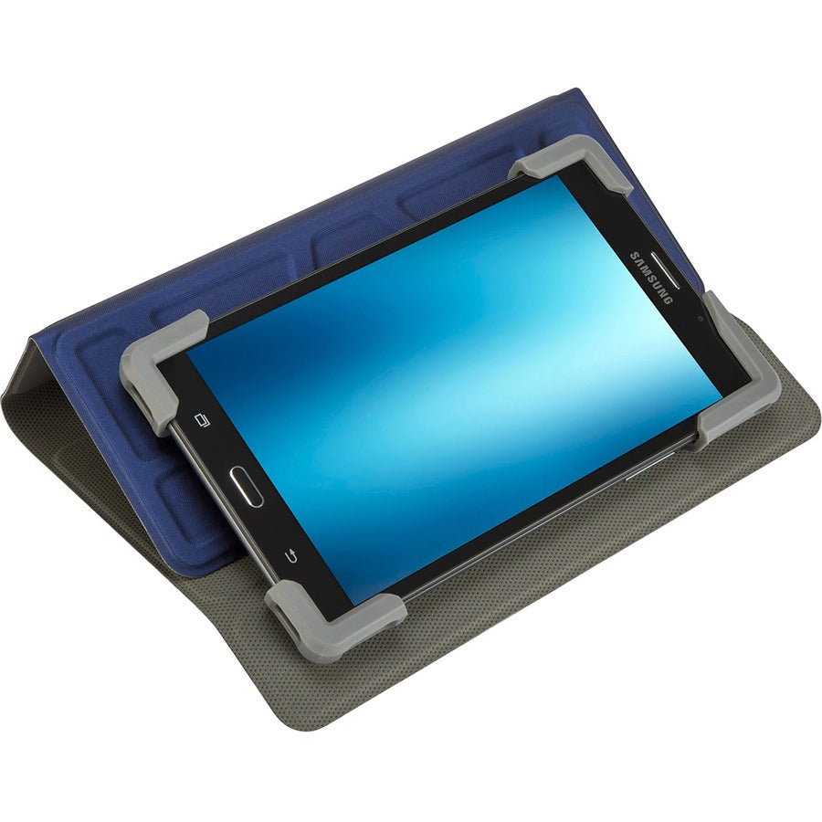 Targus Pro-Tek THZ78602GL Carrying Case (Folio) for 7" to 8.5" Apple, Samsung, Acer, Alcatel, Amazon, Archos, Asus, Dell, Google, HP, Huawei, ... Tablet - Blue THZ78602GL