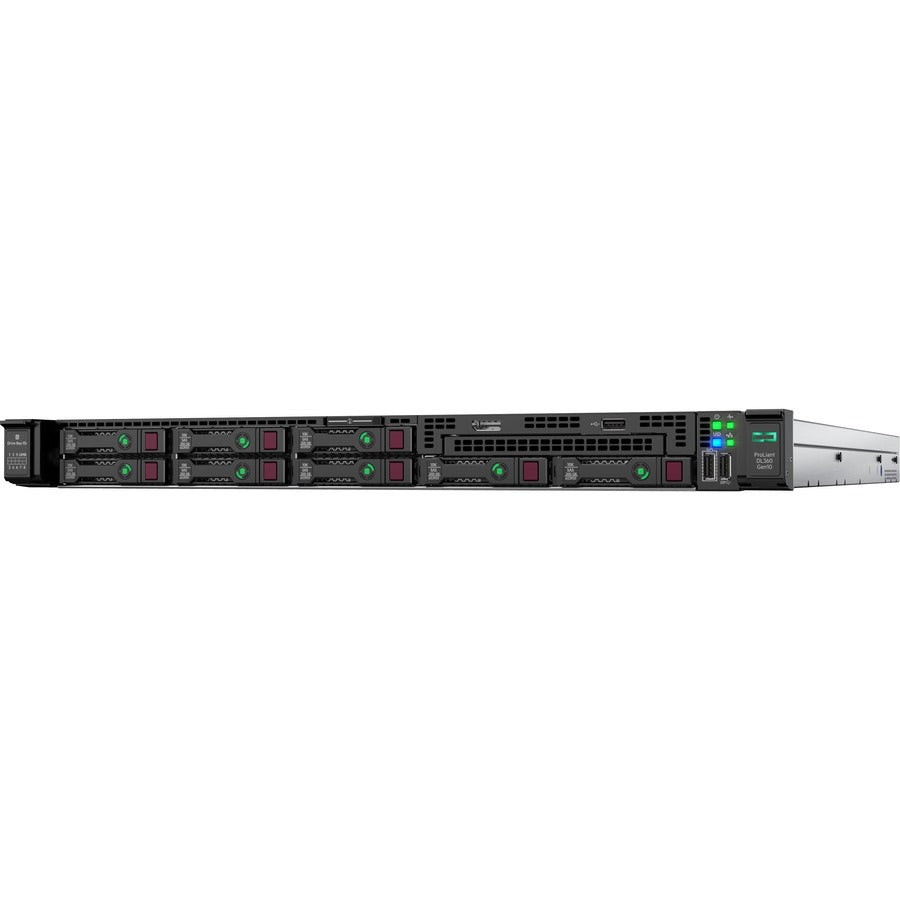 HPE ProLiant DL360 G10 1U Rack Server - 1 x Intel Xeon Gold 6242 2.80 GHz - 32 GB RAM - Serial ATA/600, 12Gb/s SAS Controller P19180-B21