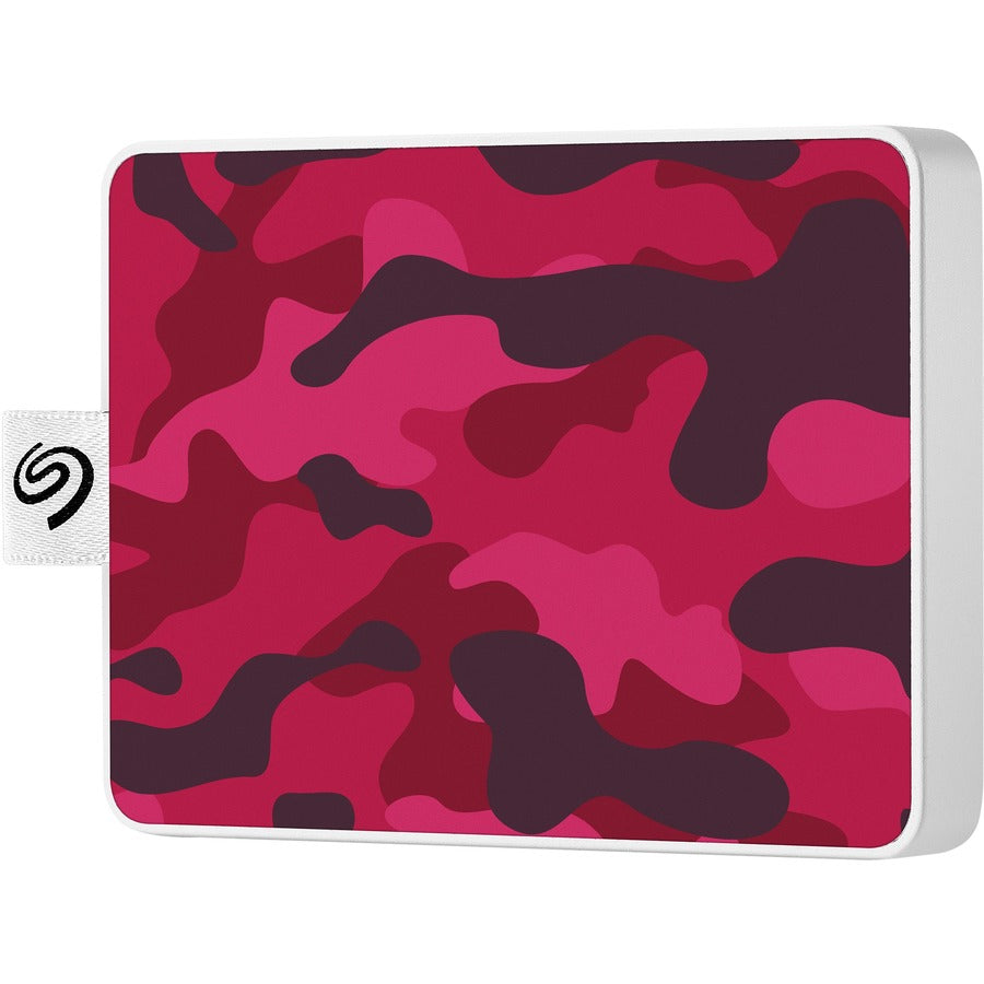 Seagate One Touch STJE500405 500 GB Portable Solid State Drive - External - Camo Red STJE500405