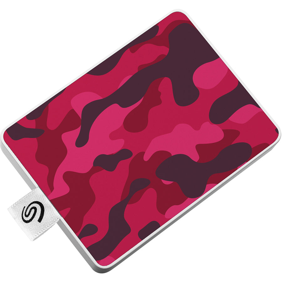 Seagate One Touch STJE500405 500 GB Portable Solid State Drive - External - Camo Red STJE500405