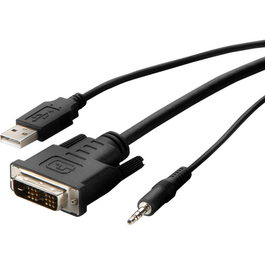 Belkin DVI to HDMI High Retention + USB A/B + Audio Passive Combo KVM Cable F1DN1CCBL-DH10T