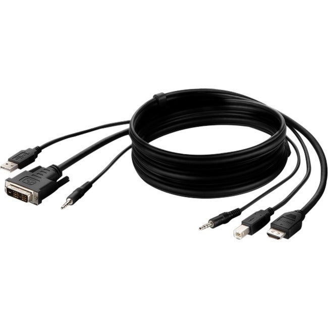 Belkin TAA DVI to HDMI/USB/AUD CBL, VID MM; USB A/B, 6' F1DN1CCBL-DH6T