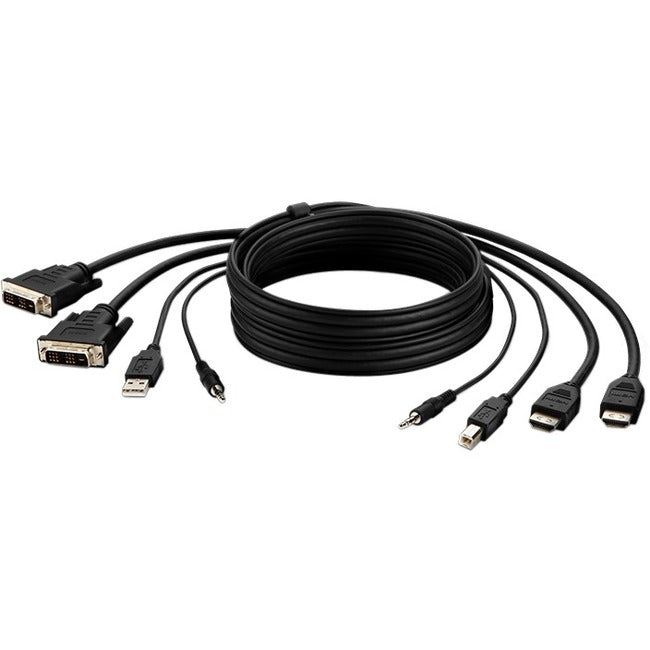 Belkin TAA 2 DVI t-to HDMI/USB/AUD CBL, VD MM; USB A/B, 6' F1DN2CCBL-DH6T