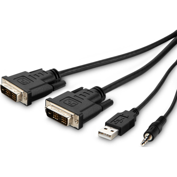 Belkin TAA 2 DVI t-to HDMI/USB/AUD CBL, VD MM; USB A/B, 6' F1DN2CCBL-DH6T