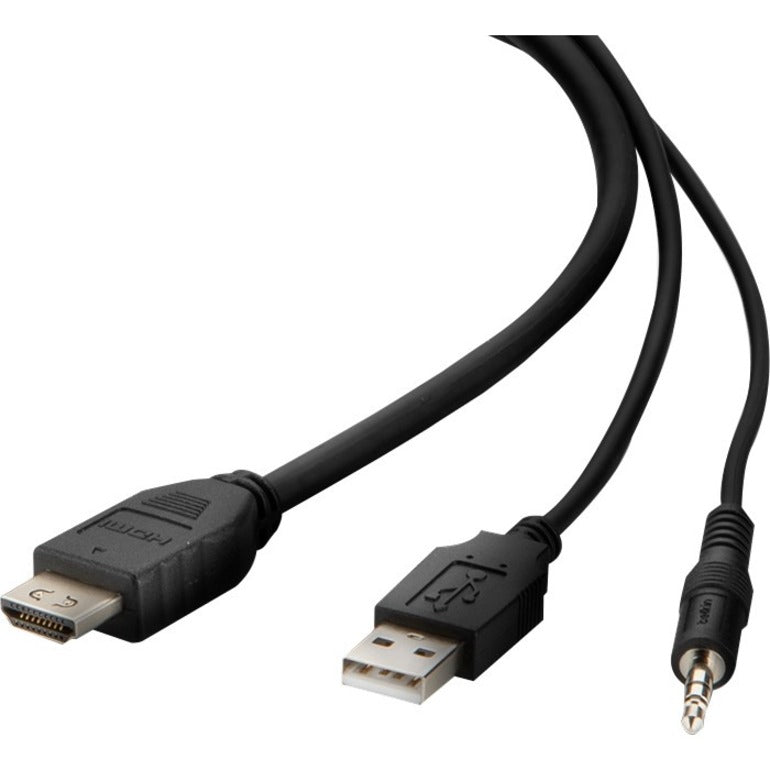 Belkin HDMI High Retention + USB A/B + Audio Passive Combo KVM Cable F1DN1CCBL-HH10T