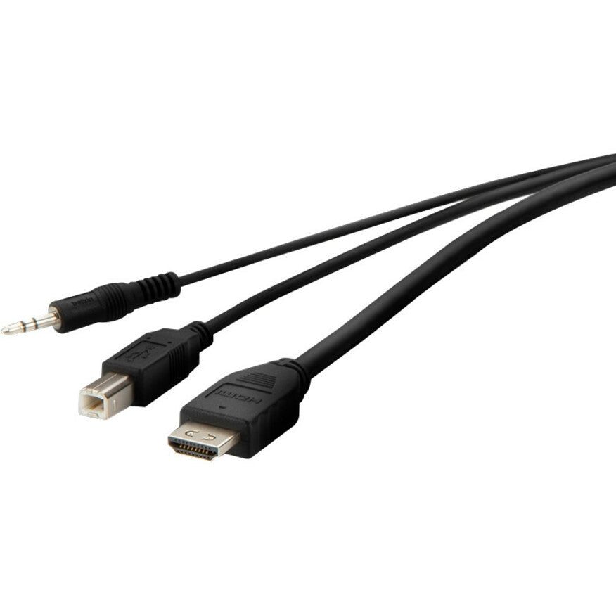 Belkin HDMI High Retention + USB A/B + Audio Passive Combo KVM Cable F1DN1CCBL-HH10T