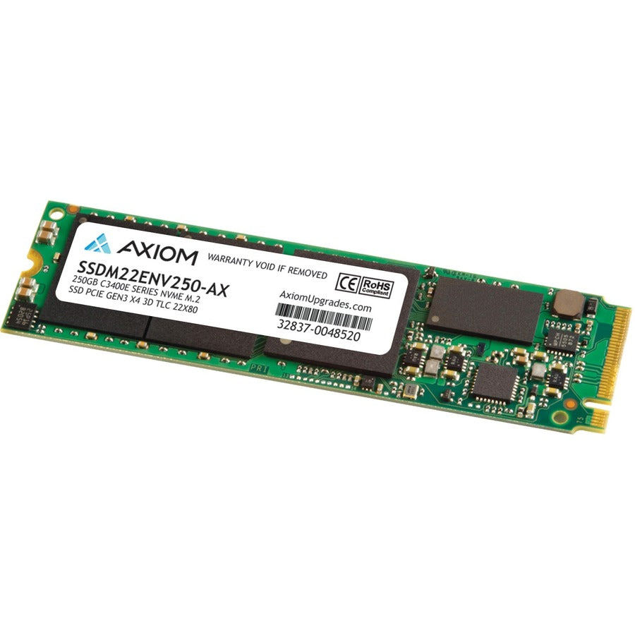 Axiom 250GB C3400e Series PCIe Gen3x4 NVMe M.2 TLC SSD SSDM22ENV250-AX