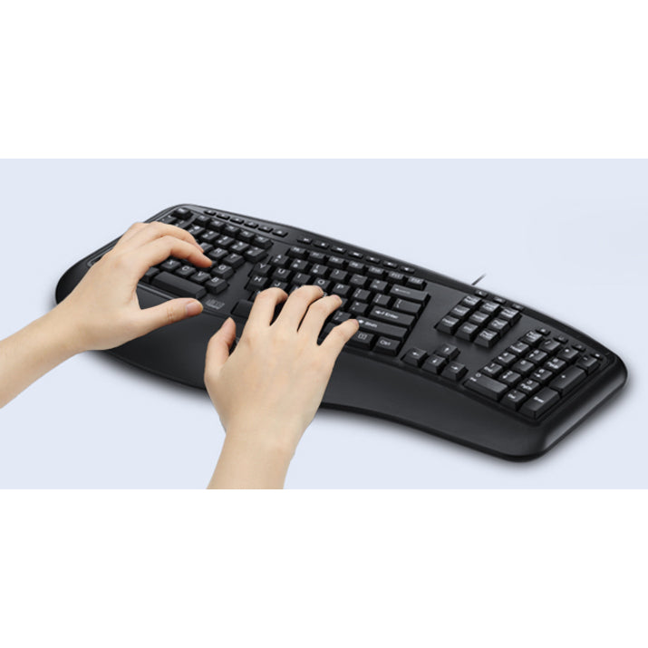 Adesso Desktop Ergonomic Keyboard (TAA Compliant) AKB-150UB-TAA