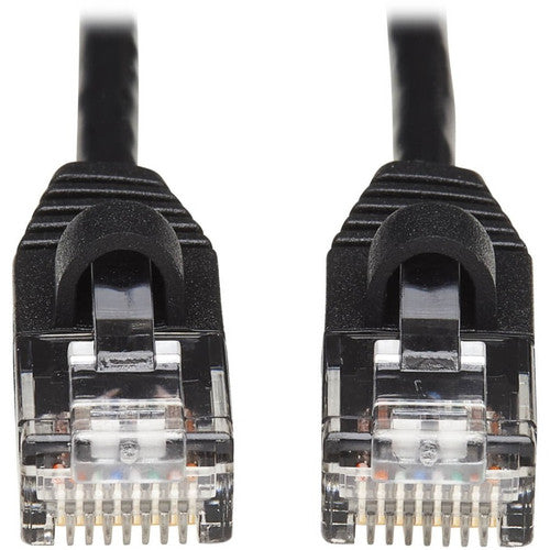 Tripp Lite by Eaton Cat6a 10G Snagless Molded Slim UTP Network Patch Cable (M/M), Black, 10 ft. N261-S10-BK