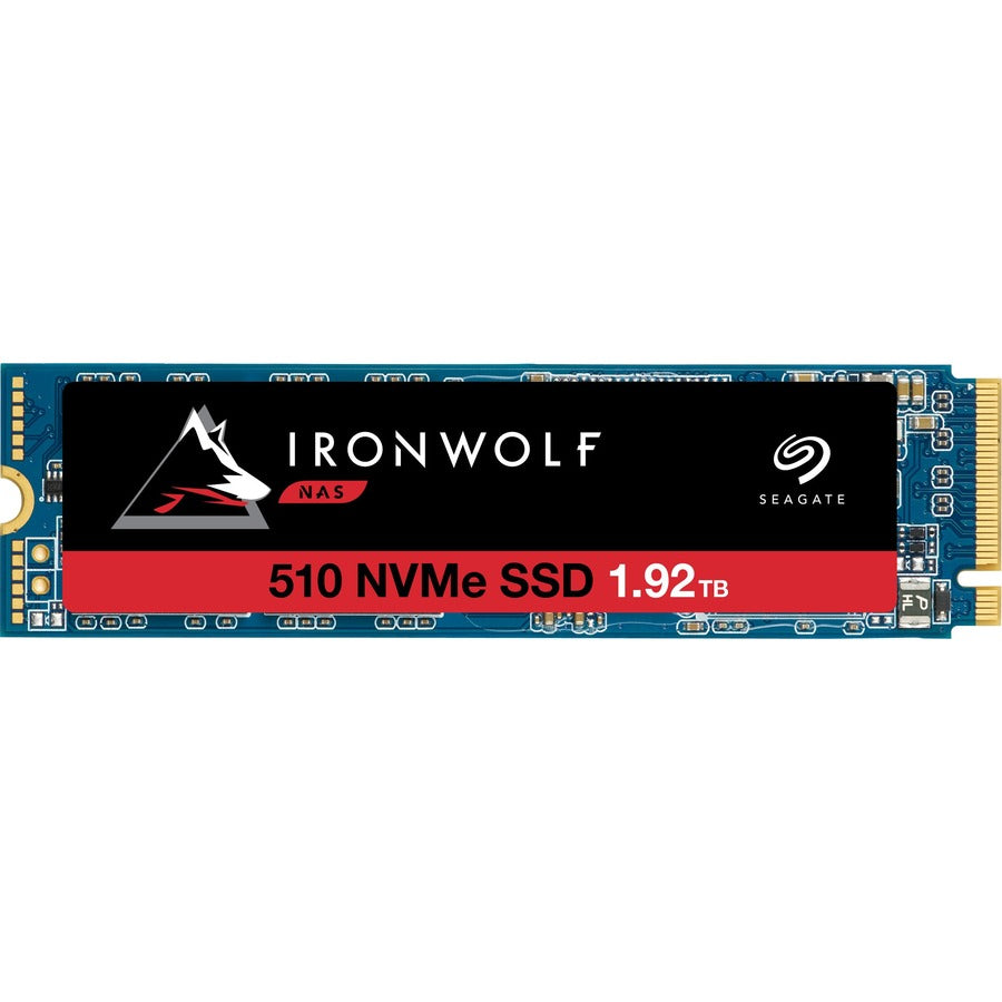 Seagate IronWolf 510 ZP1920NM30011 1.92 TB Solid State Drive - M.2 Internal - PCI Express NVMe - Conventional Magnetic Recording (CMR) Method ZP1920NM30011