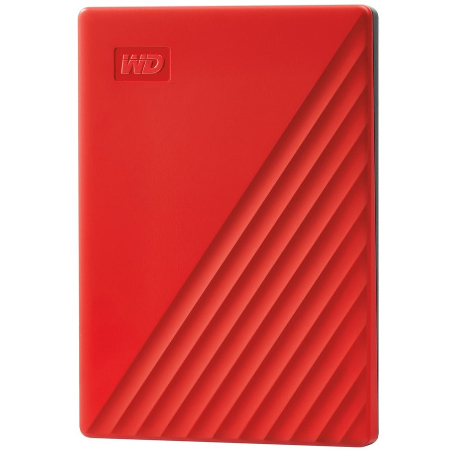 WD My Passport WDBYVG0010BRD-WESN 1 TB Portable Hard Drive - External - Red WDBYVG0010BRD-WESN