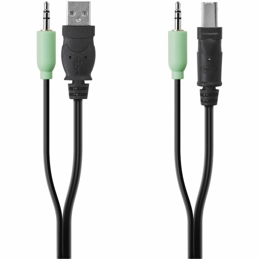 Belkin TAA USB/AUD SKVM CBL, USB A/B, 3.5mm AUDIO, 6' F1D9022B06T