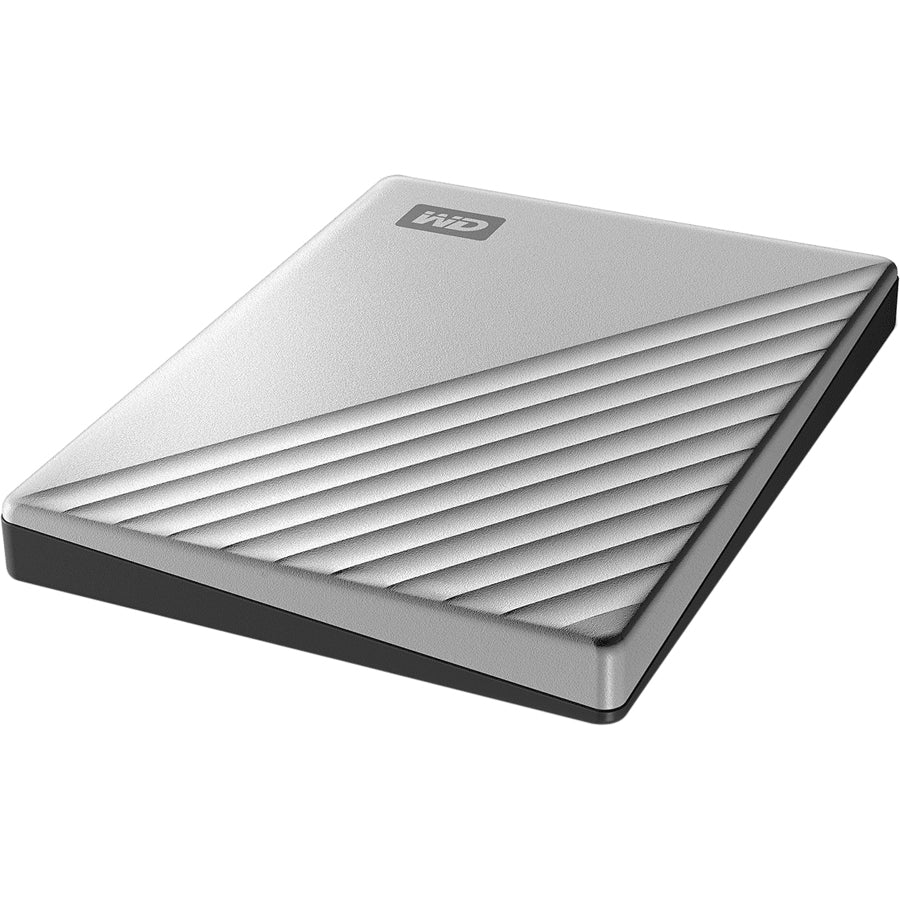 WD My Passport Ultra WDBPMV0050BSL 5 TB Portable Hard Drive - External - Silver WDBPMV0050BSL-WESN